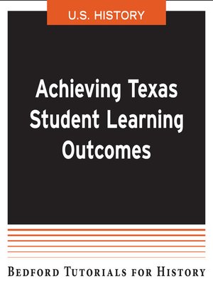 cover image of CM BHT Texas Student Learning Outcomes